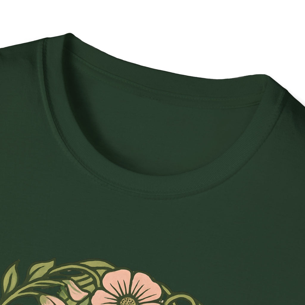 Floral Crown Portrait T-Shirt