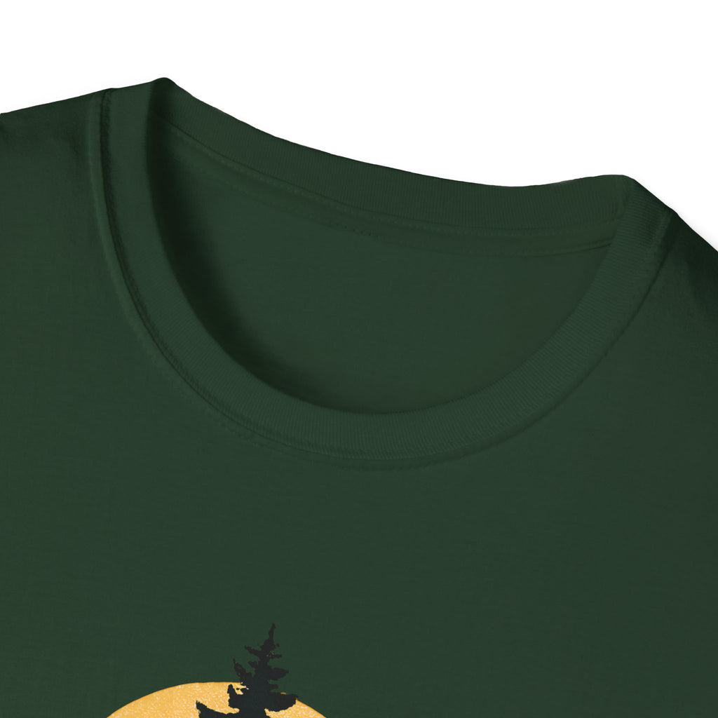 Pine Tree Silhouette Sunset T-Shirt